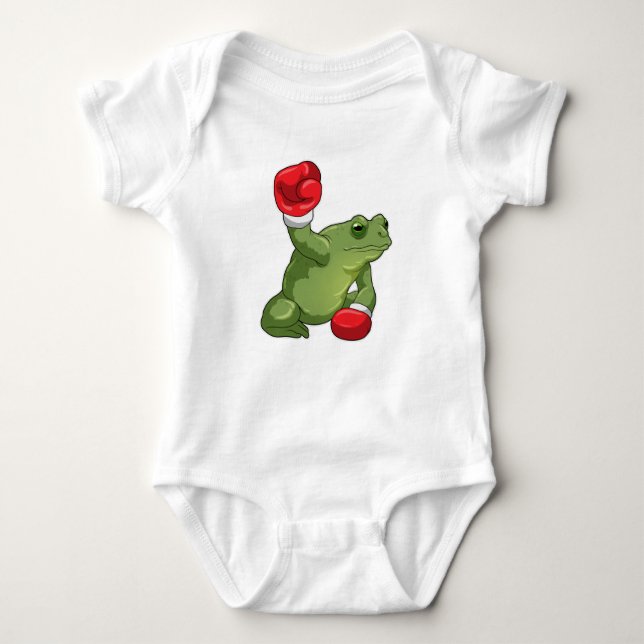 Frog Boxer Boxing handskar T Shirt (Framsida)