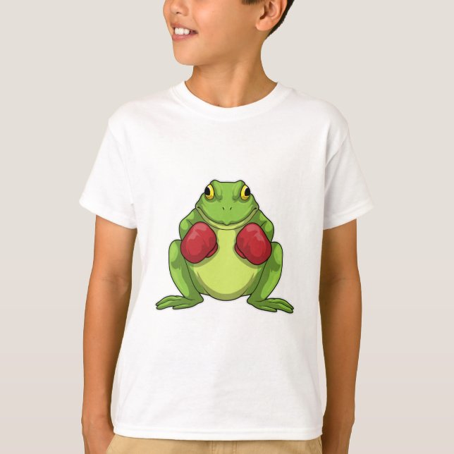 Frog Boxer Boxing handskar T Shirt (Framsida)