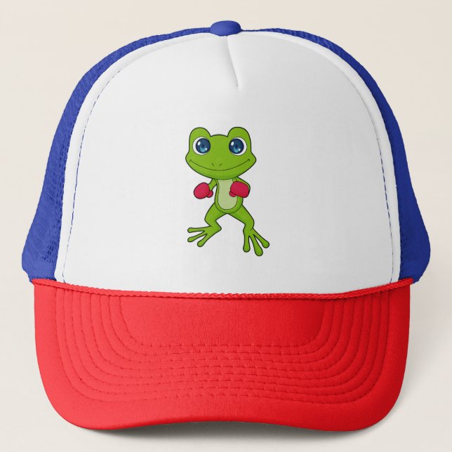 Frog Boxing Boxer Boxing handskar Keps (Framsida)
