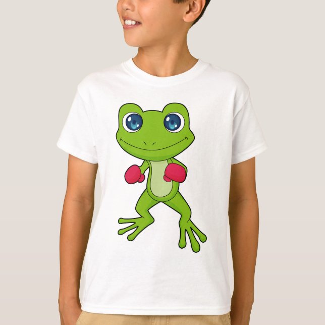 Frog Boxing Boxer Boxing handskar T Shirt (Framsida)