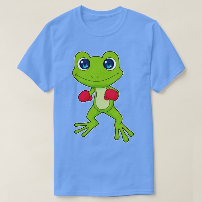 Frog Boxing Boxer Boxing handskar T Shirt (Design framsida)