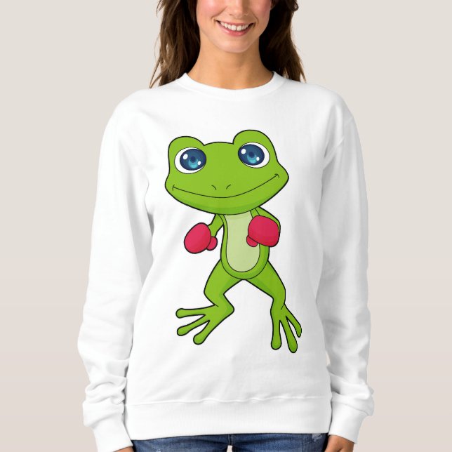 Frog Boxing Boxer Boxing handskar T Shirt (Framsida)