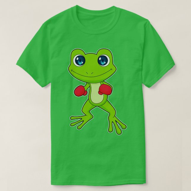 Frog Boxing Boxer Boxing handskar T Shirt (Design framsida)