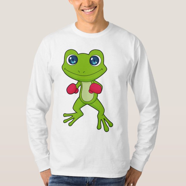Frog Boxing Boxer Boxing handskar T Shirt (Framsida)