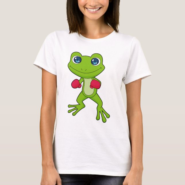 Frog Boxing Boxer Boxing handskar T Shirt (Framsida)
