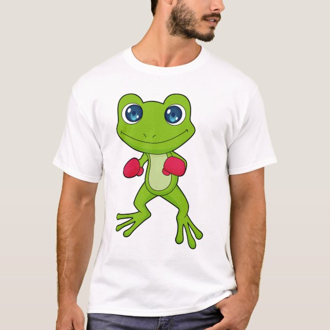 Frog Boxing Boxer Boxing handskar T Shirt (Framsida)