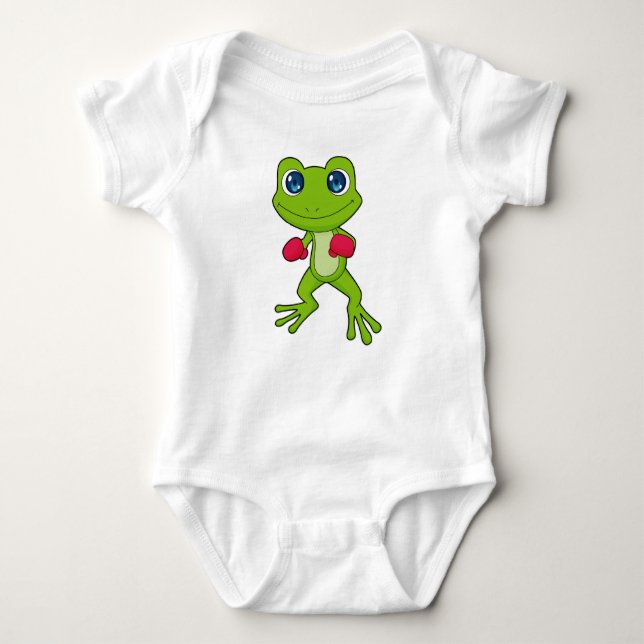 Frog Boxing Boxer Boxing handskar T Shirt (Framsida)