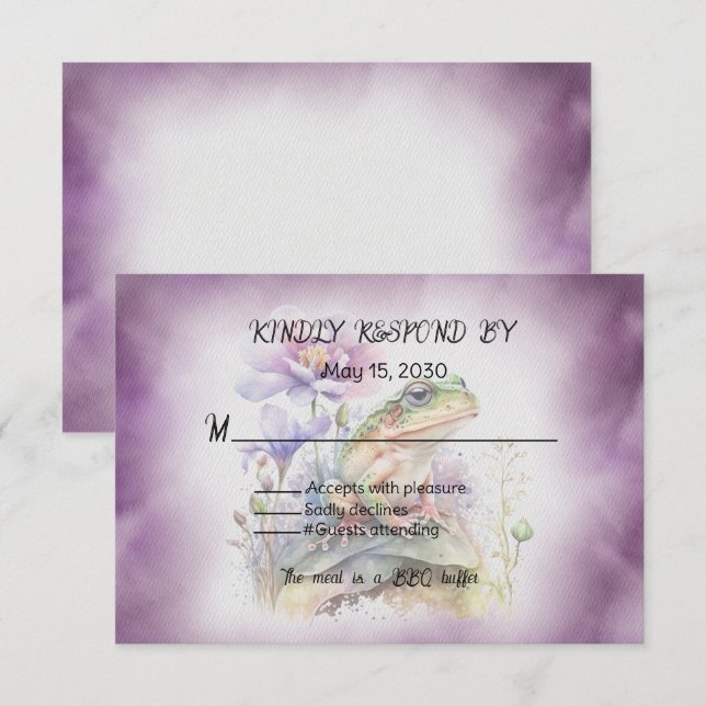 Frog Bröllop OSA Kort (Fram/baksida)