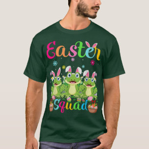 Frog Bunny Ear Funny Påsk Squad Frog Lycklig Easte T Shirt