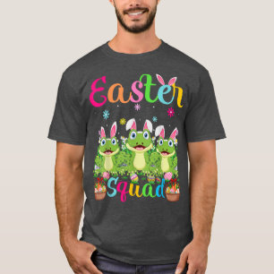 Frog Bunny Ear Funny Påsk Squad Frog Lycklig Easte T Shirt