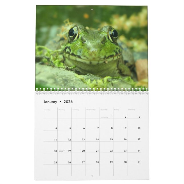 Frog Calendar Kalender (Jan 2026)