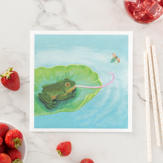 Frog Catching Kryp Pappersservett (Insitu)