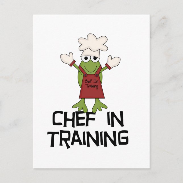 Frog Chef i Träningskläder och presenter Vykort (Framsida)