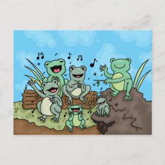 Frog Chorus Vykort
