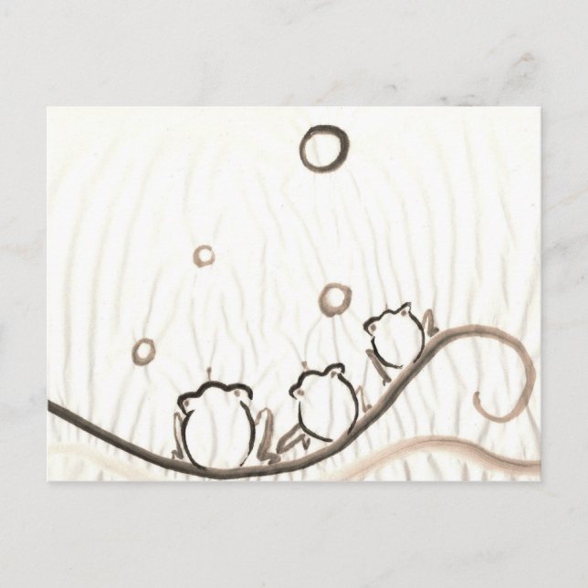 Frog Chorus Vykort (Framsida)