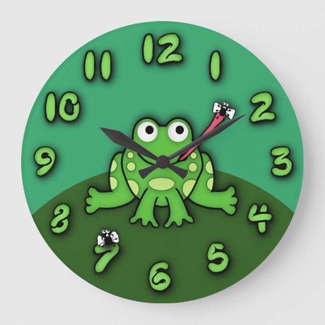 Frog Clock Stor Klocka (Framsida)