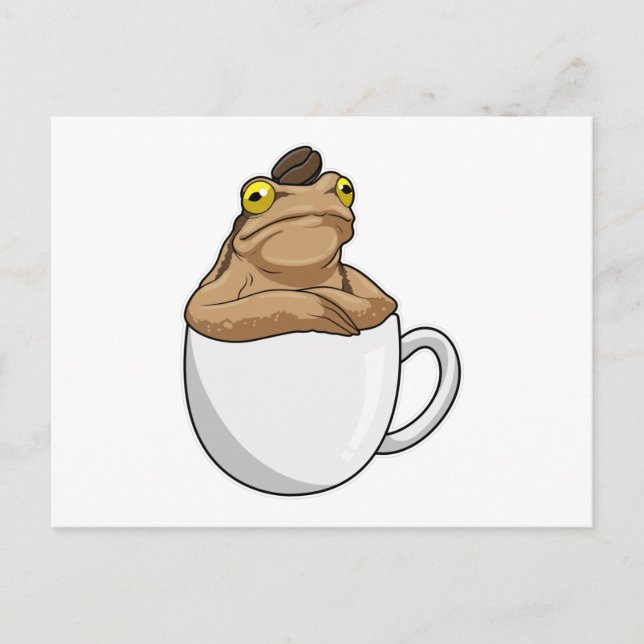 Frog Coffee Kaffebönor Vykort (Framsida)