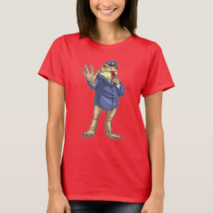 Frog Cop Whistle Police T Shirt