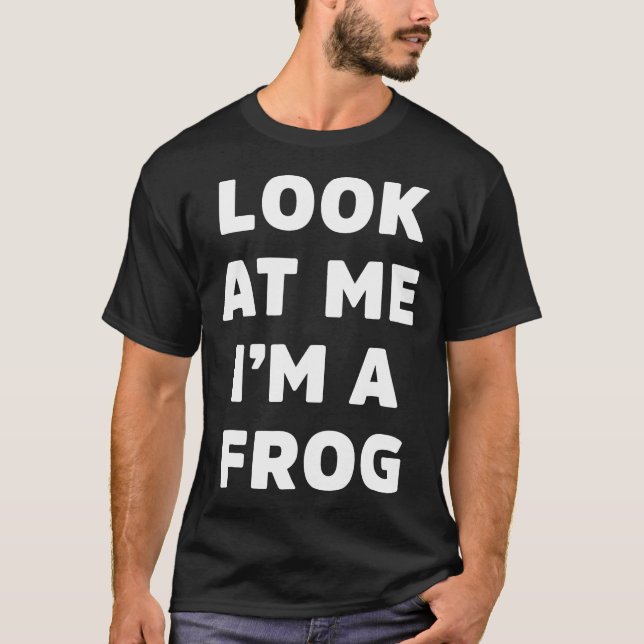 Frog Costume For Halloween T Shirt (Framsida)