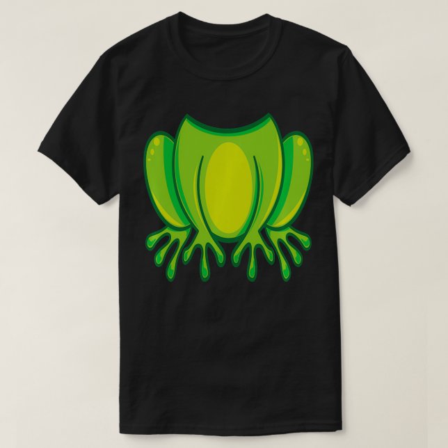 Frog Costume Funny Halloween Frog Älskare Bullfrog T Shirt (Design framsida)