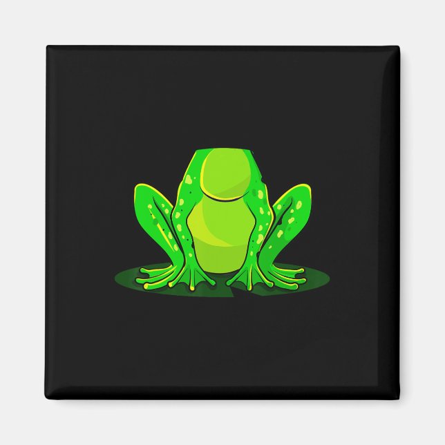 Frog Costume Halloween Grönt Toad Kids Manar Women Magnet (Framsidan)