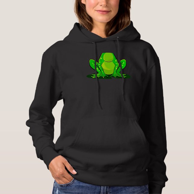 Frog Costume Halloween Grönt Toad Kids Manar Women T Shirt (Framsida)