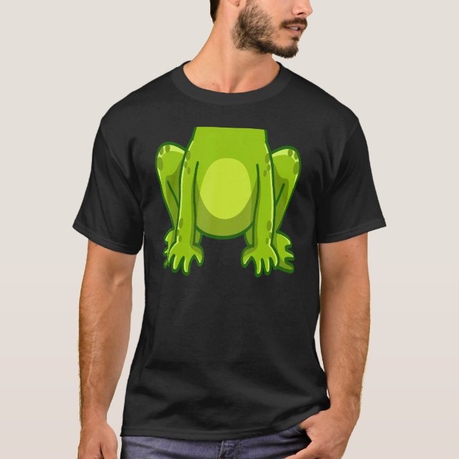 Frog Costume Toad Kids Cute Frog Halloween T Shirt (Framsida)