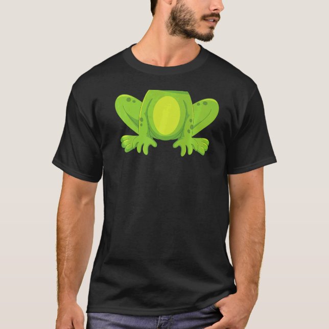 Frog Costume Toad Kids Cute Frog Halloween T Shirt (Framsida)