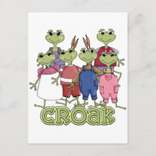 Frog Croak Tshirts och Gifts Vykort