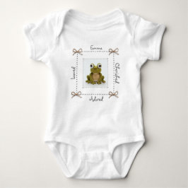 Frog Crochet Baby Bodydräkt Personalize T Shirt