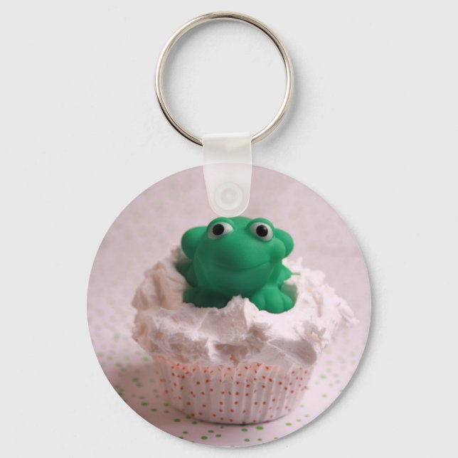 Frog Cuptårtnyckelkedja Nyckelring (Framsida)