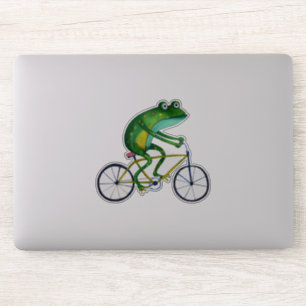 Frog cyclist klistermärken