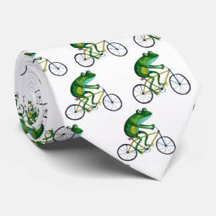 Frog Cyclist Neck Tie Slips
