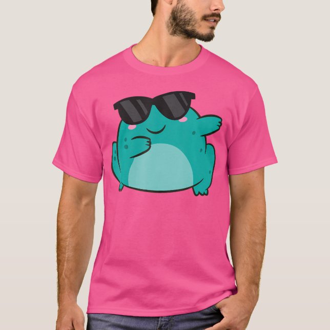 Frog Dabbing Toad Animal Funny Dabbing Frog T Shirt (Framsida)
