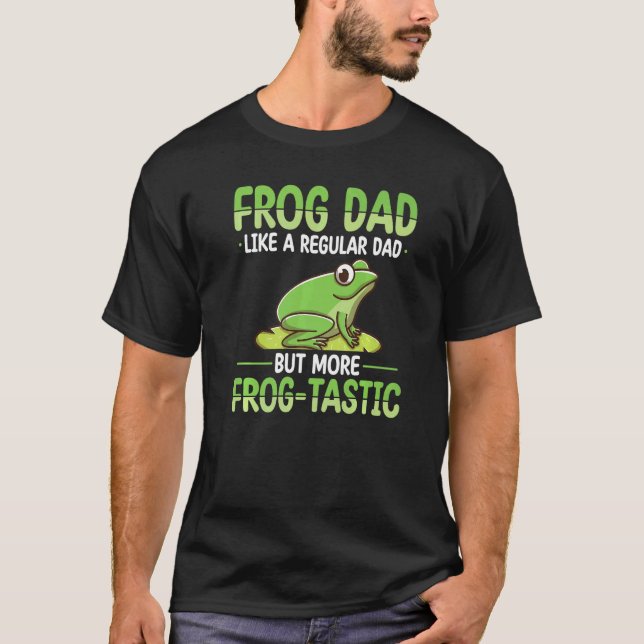 Frog Daddy Jakt Design Toad Gigger Grodfångare F T Shirt (Framsida)