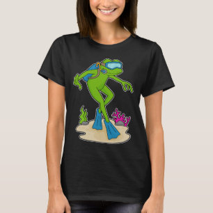 Frog Diver Swimming fins T Shirt