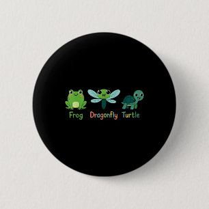 Frog Dragonfly Turtle Humor Subtle _1 Knapp