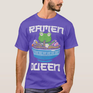 Frog Eating Ramen Japanese Noodles T Shirt