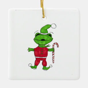 Frog Elf Julgransprydnad Keramik