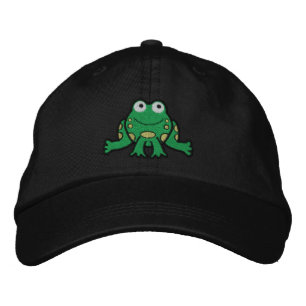 Frog Embroized Hat Broderad Keps