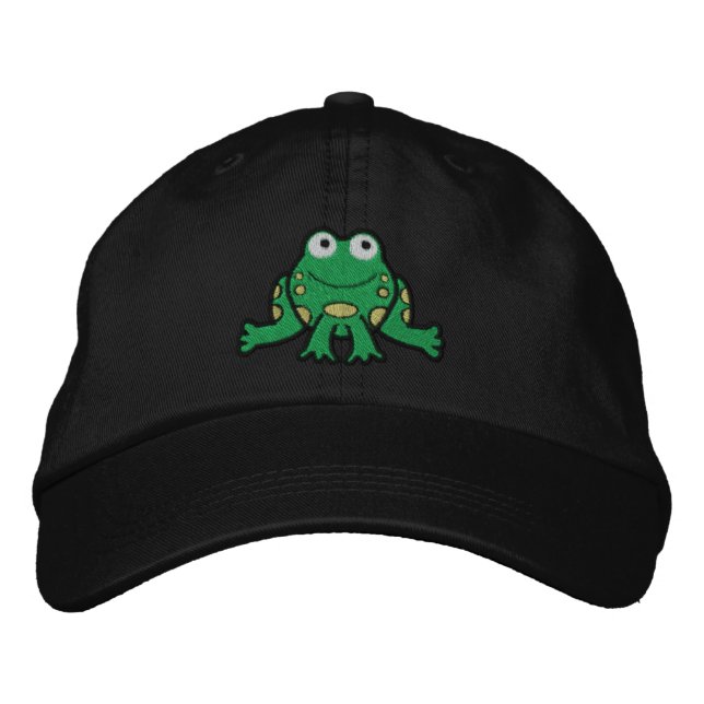 Frog Embroized Hat Broderad Keps (Framsida)