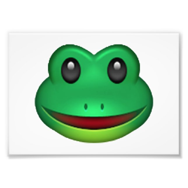 Frog - Emoji Fototryck (Framsidan)