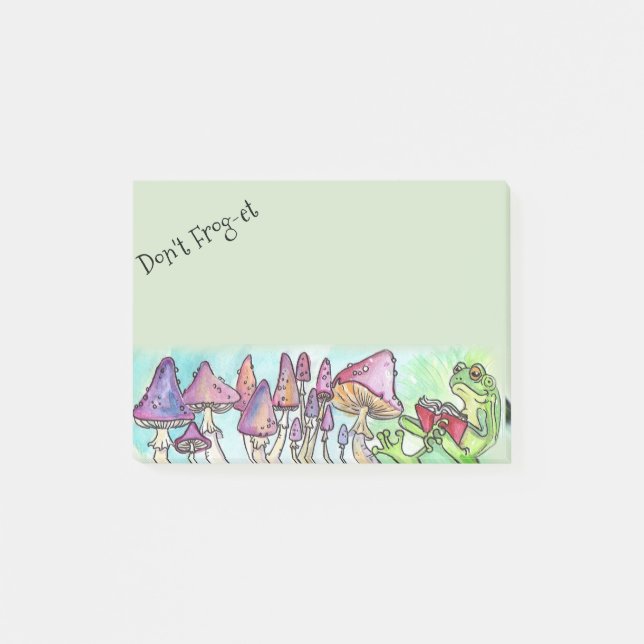 Frog et-et-storybook grodläsning post-it block (Framsida)
