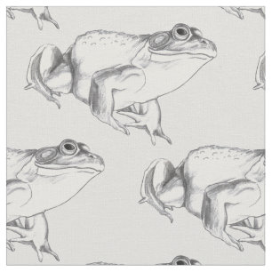Frog Fabric Bullgrog Art Mönster Fabrics Tyg