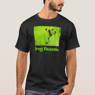 Frog Fanatic for Frog på löv T Shirt