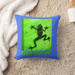 Frog Fanatic for grog on a löv Kudde