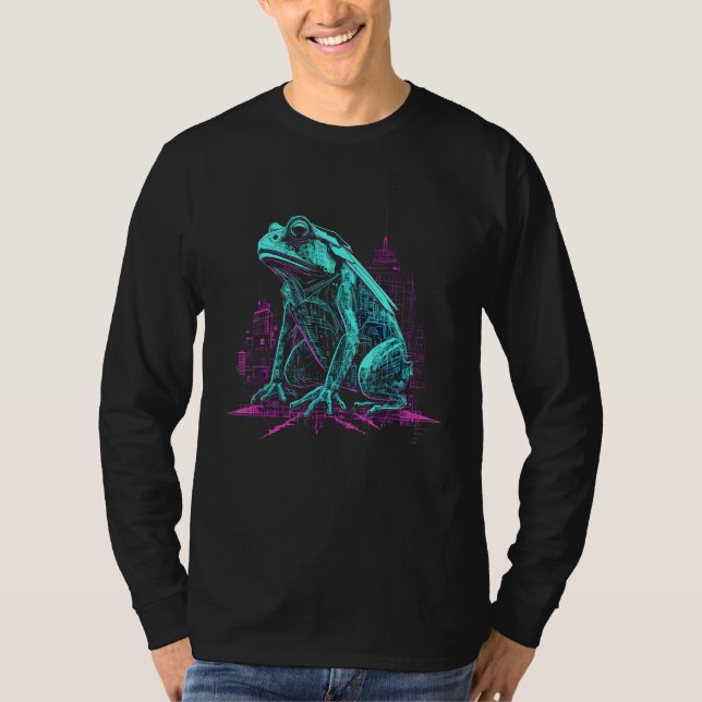 Frog fantasy architecture animal  animals frog t shirt (Framsida)