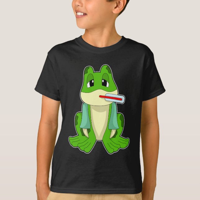 Frog Feber-termometer T Shirt (Framsida)