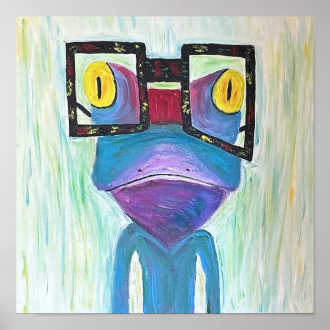 Frog Fine Art PopArt  Poster (Framsidan)