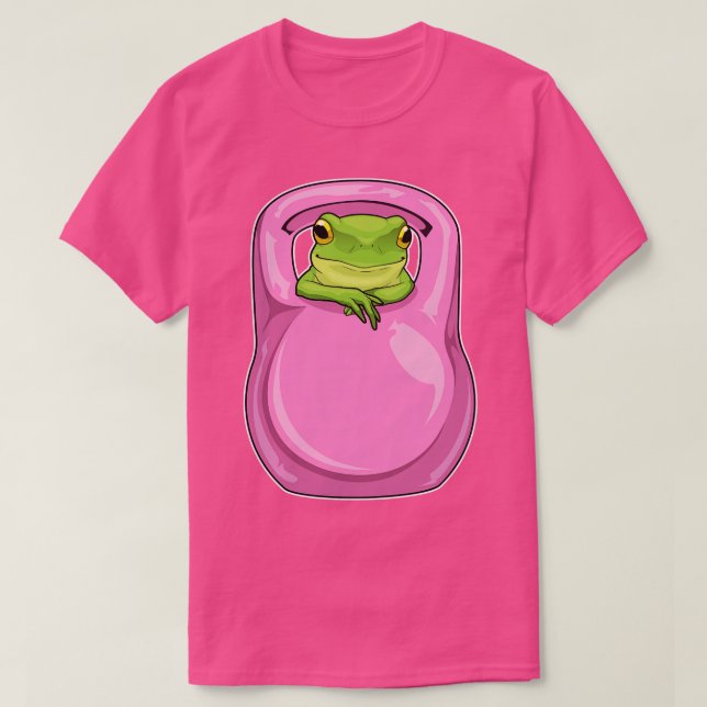 Frog Fitness Dumbbell T Shirt (Design framsida)